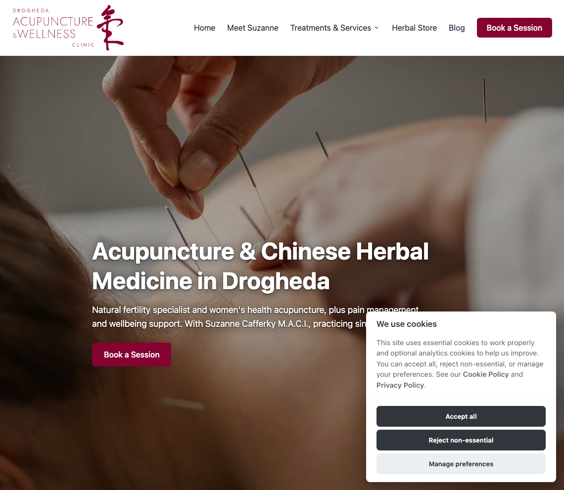 Drogheda Acupuncture & Wellness Clinic website